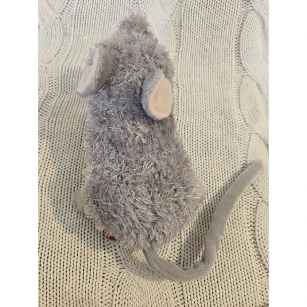 Douglas Cuddle Toys Gray Mouse Plush Stuffed Animal White Belly Long Tail 11" - Picture 9 of 11